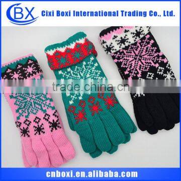 Soft acrylic snow cheap ladies winter gloves outlets