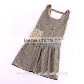 2015 Hot Sale Women Kitchen Apron Sets Cooking Aprons With Sleeves Turban photo-5