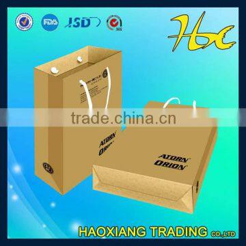 wine bag printing logo free bag handle paper bag