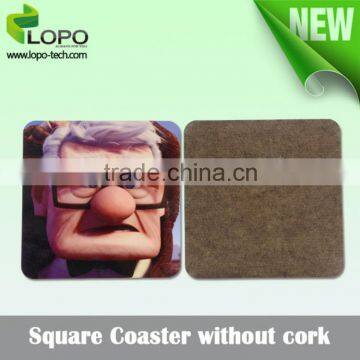 Sublimation printing MDF Board Coaster without cork