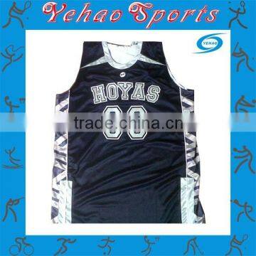 Full sublimated basketball uniform custom logo for high school team