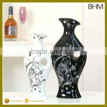 2016 New arrival Chinese style unique ceramic flower vases for home decor