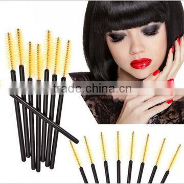 10x 100pcs Disposable Eyelash Black Mascara Wand Applicator Brush