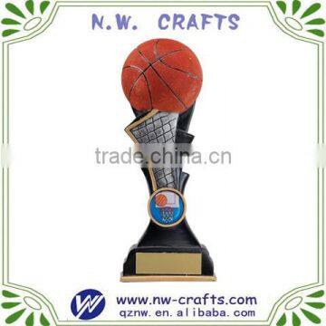 Custom basketball sport award resin crafts