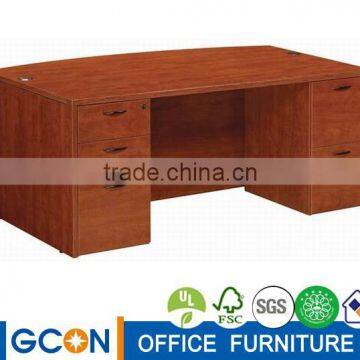 modular hot sale bowfront open executive office table melamine office table