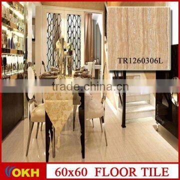 Building material travertine tiles