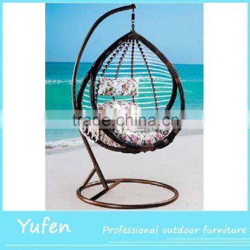 Swing hanging outdoor rattan chair