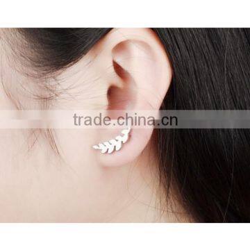 Fashion Hot Sale Wholesale Design 2016 Stainless Steel Leaf Earring photo-6