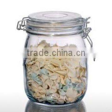 Clamp and Clear Glass Jar With Lid photo-5