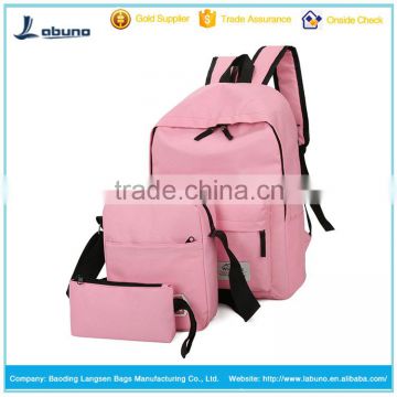 Durable travel organizer backpack bag set with printing your own logo