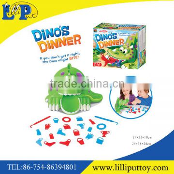 Hot sales funny dinosaur dinner game toy