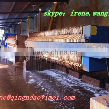 plate and frame filter press equipment for dewatering