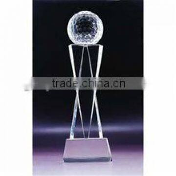 new design simple pillar crystal trophy award