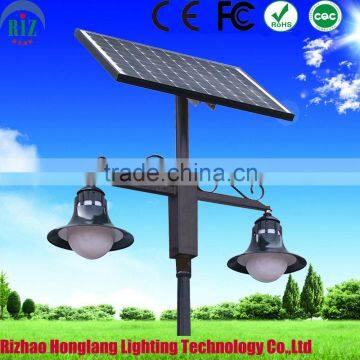 2*10W LED rotating solar garden lights