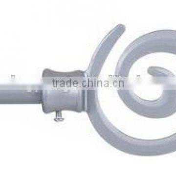 Lavish Home Spiral Finial Modern Curtain Rod Set photo-2