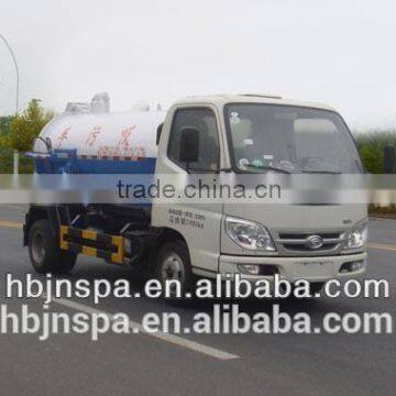 foton sewage suction tanker truck,small vacuum sewage suction truck for sale