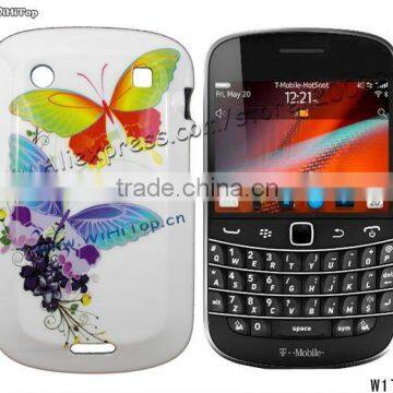 Color Printing Hard Case for Blackberry Bold 9900 9930.Butterfly Printing Case For BB9900