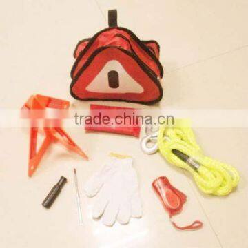 triangle bag auto kit china,car safe repair tool kit