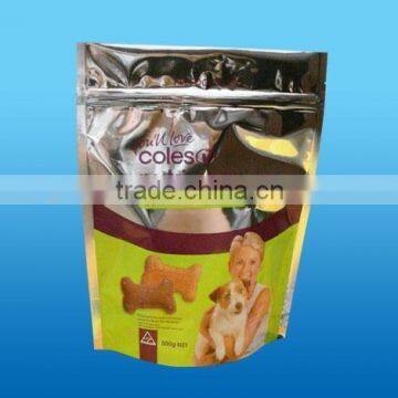 metalized wash-off plastic pet food bag