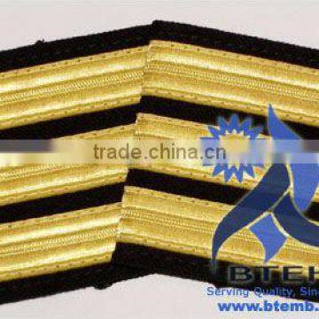 Pilot Epaulettes | Airline Epaulettes | Pilot Uniform Epaulette with Gold Wire French Braids