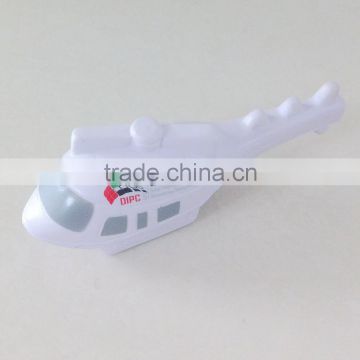 13cm white helicopter foam toy