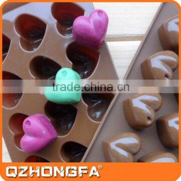 Heart shape chocolate candy mold, chocolate mold try, silicone chocolate mould