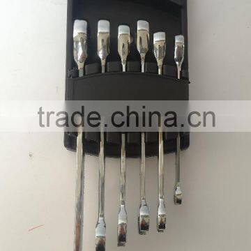 6 Pcs Combination Ratchet Wrench Set