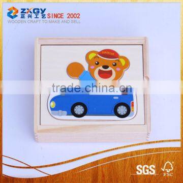 2015 High quality Wooden Tool Toys with chicken shape