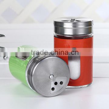 New Design 90ml Glass Spice Shaker With Sleeve