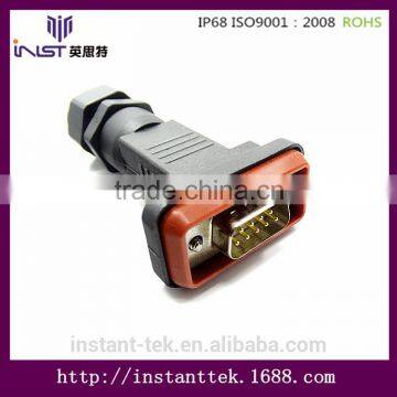 INST D-sub Series Male 9contacts Field Installable Connector