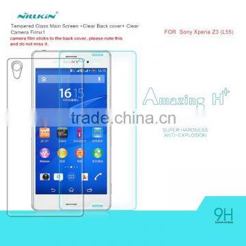 Back cover Tempered Glass Screen Protector for Sony xperia Z4