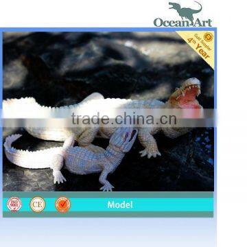 New Design !! Animatronic Nile White Crocodile Handmade Art Craft