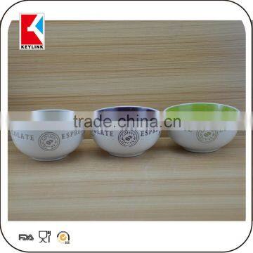 bulk promotional custom logo printed bowl ceramic white cheap ceramic soup bowl