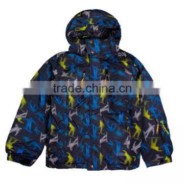 ( K1222) black 8y-16y high quality nova kids Winter outwears new design fashion boy ski coats child outwears wholesale