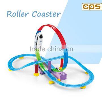 Electric 360 degree rail slot toy with light