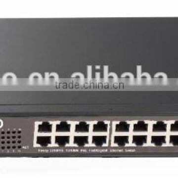 18 Ports 100M/1000M PoE Ethernet Switch 16 100M POE +2 1000M SFP Switch PoE