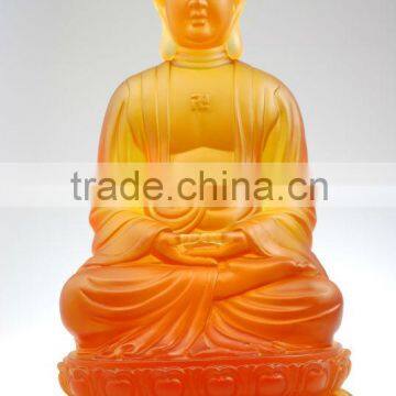 Factory Wholesale Crystal/Jade Transparent Buddha Statue