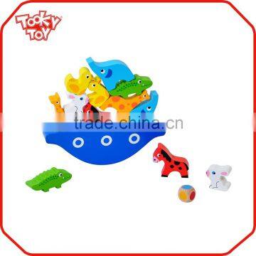 EN71 Blocks Stacking Animal Toy Wooden Blance Game