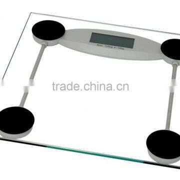 180kg Elctronic Large Transparent Glass Platform Bathroom Weighing Scale With Auto on Function