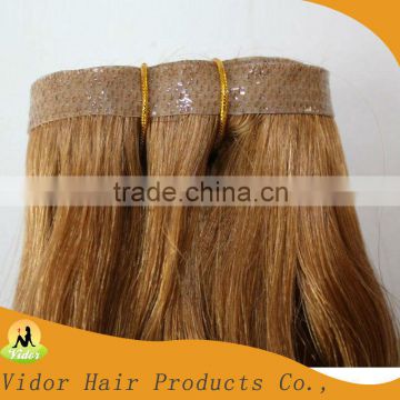 20inch Color #18 50g Per Pack Wavy Skin Weft Tape Hair Extensions