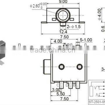 2.5mm audio jack connector phone