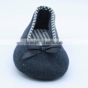 2016 Black Color Soft Fur Top Ballet Shoes photo-2