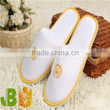 Fashion new design Terry towel cloth disposable hotel slippers