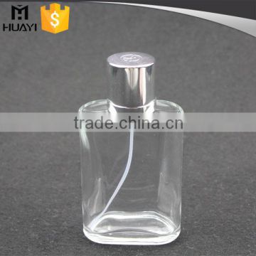 fancy glass bottle perfume 100ml with sliver cap