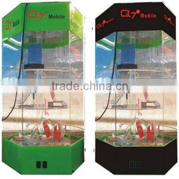 Acrylic mobile display box with led