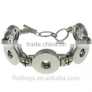 CJ3482 metal cuff bracelet blanks,fashionable bracelets jewellery,bali click button bracelet jewelry
