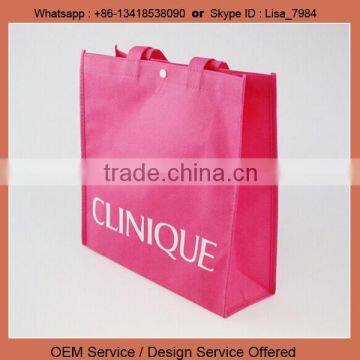 Shopping storage reusable customized printing non woven storage bag with handle