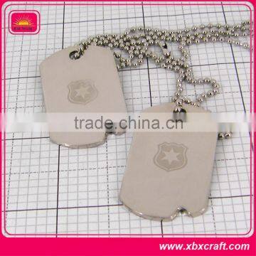 heavy-duty metal laser engraved army dog tags