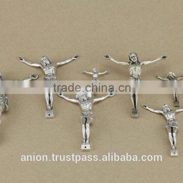 Metal Jesus Christ Crucifix for Olive Wood Crosses Large Size photo-2