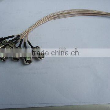 RG178 cable assembly with FME male bulkhead to UFL